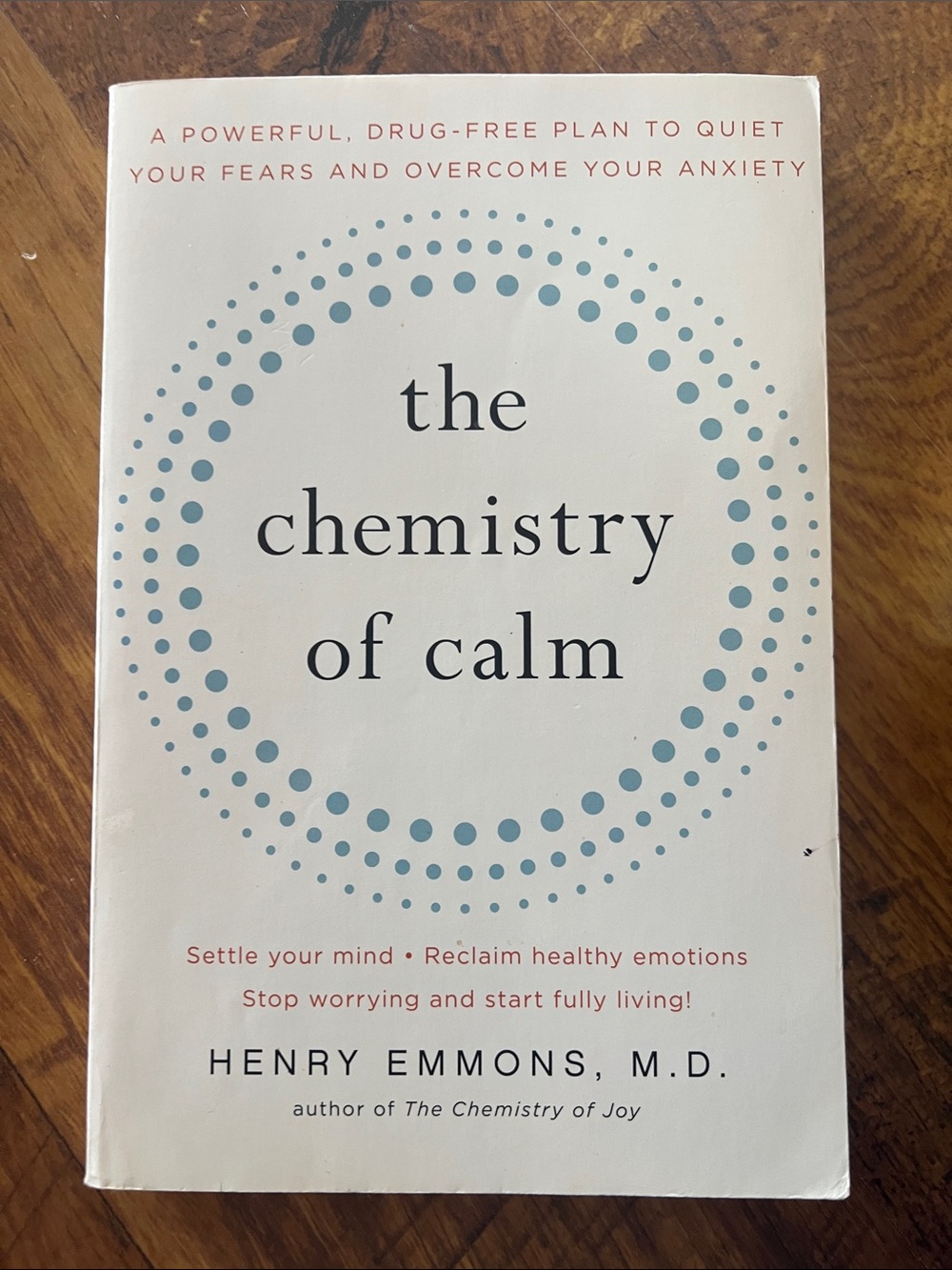 The Chemistry of Calm by - White Cover with Light Blue Accents